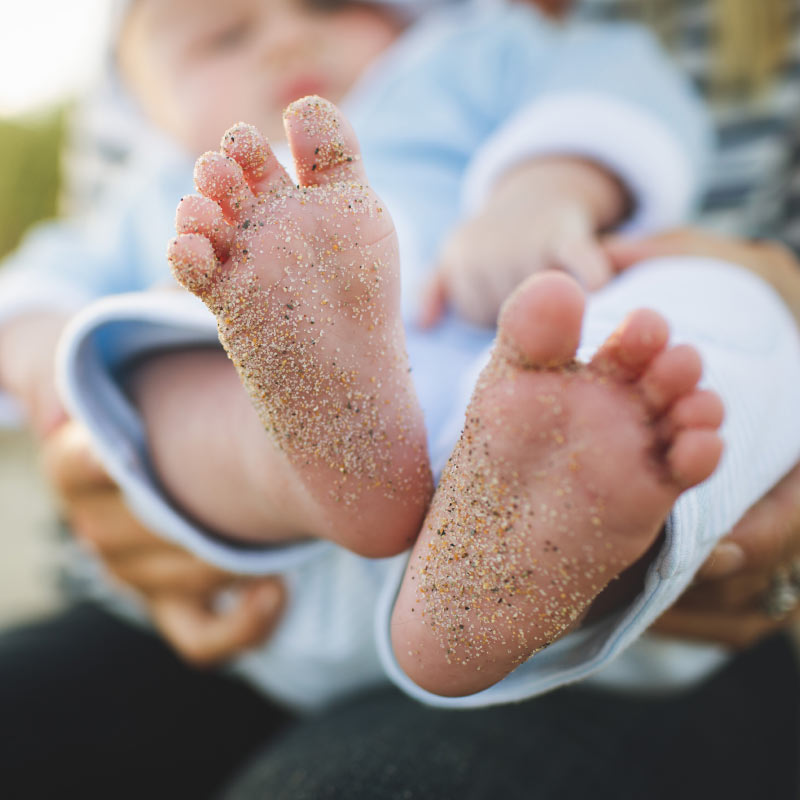Baby with Sand on Feet 1